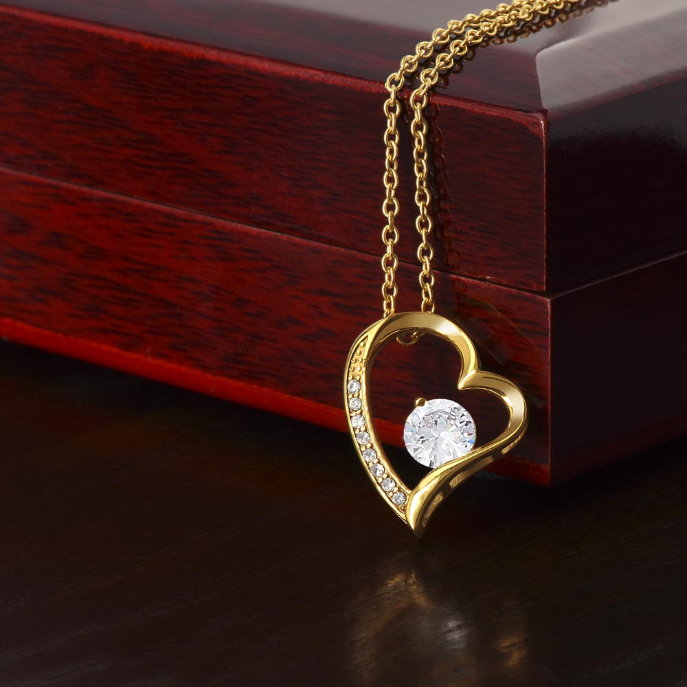 heartscribed Forever Love Heart Necklace - Mom